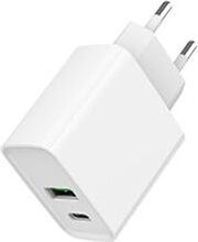 gembird 2 port 20 w usb fast charger white photo