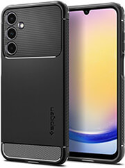 spigen rugged armor matte black for samsung galaxy a25 5g photo