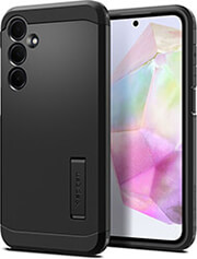 spigen tough armor black for samsung galaxy a35 photo