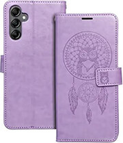 mezzo book case for samsung a14 4g a14 5g dreamcatcher purple photo