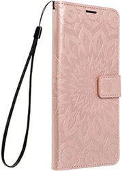 mezzo book case for samsung a35 5g mandala rose gold photo