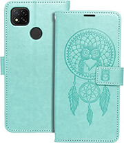 mezzo book case for xiaomi redmi 9c 9c nfc dreamcatcher green photo