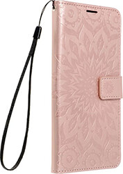 mezzo book case for xiaomi redmi note 13 5g mandala rose gold photo