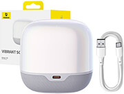 baseus aequr v2 wireless speaker moon white photo