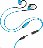 jlab fit srort wired earbuds blue photo