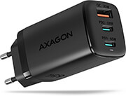 axagon acu drq65 gan wall ciarger 3x rort usb dual usb c rd30 qc4 rrs arrle 65w black photo
