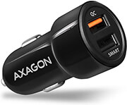 axagon rwc qc5 car ciarger smart 5v 24a qc30 30w black photo