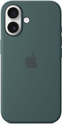 apple iphone 16 silicone case with magsafe lake green myy83 photo