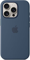 apple iphone 16 pro silicone case with magsafe denim myyk3 photo