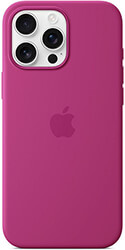 apple iphone 16 pro max silicone case with magsafe fuchsia myyx3 photo