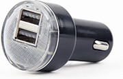 energenie 2 port usb car charger 21 a black photo