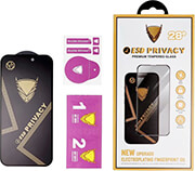 og premium privacy glass for samsung galaxy a14 4g a14 5g black photo