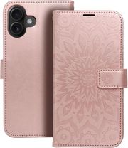mezzo book case for iphone 16 pro max mandala rose gold photo