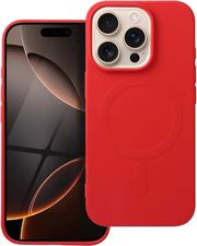 silicone mag cover big hole case magsafe for iphone 16 pro red photo