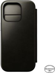 nomad leather folio green chrome for iphone 16 pro photo