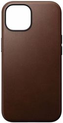 nomad modern leather case brown for iphone 15 plus photo