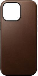 nomad modern leather case brown for iphone 16 pro max photo