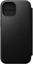 nomad modern leather folio black for iphone 15 pro photo