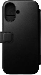nomad modern leather folio black for iphone 16 photo
