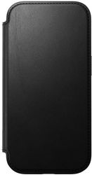 nomad modern leather folio black for iphone 16 pro photo