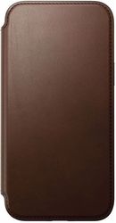 nomad modern leather folio brown for iphone 15 pro photo