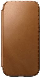 nomad modern leather folio english tan c for iphone 16 pro photo