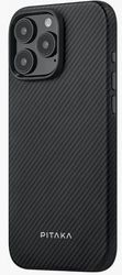 pitaka magez case pro 4 black grey twill for iphone 16 pro photo