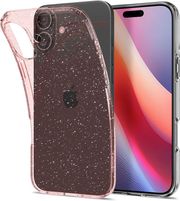 spigen liquid crystal glitter rose quartz for iphone 16 photo