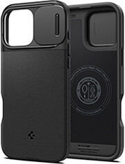 spigen optik armor magsafe black for iphone 16 pro photo