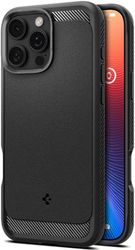 spigen rugged armor magsafe matte black for iphone 16 pro photo