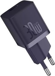 baseus mini wall charger gan5 30w purple