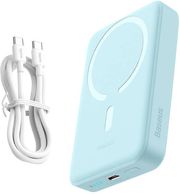 baseus wireless powerbank qi 10000mah mini magnetic magsafe 30watt blue photo