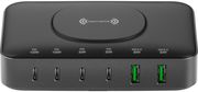 4smarts 7in1 gan charging station 100w qi wireless black grey photo 4smarts 7in1 gan charging station 100w qi wireless black grey photo