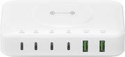 4smarts 7in1 gan charging station 100w qi wireless white photo 4smarts 7in1 gan charging station 100w qi wireless white photo