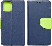 fancy book case for nokia 230 navy lime photo