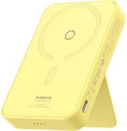 baseus powerbank 5000mah magpro magnetic bracket wireless charging 20w lemon yellow photo baseus powerbank 5000mah magpro magnetic bracket wireless charging 20w lemon yellow photo