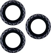 set of lens glasses for iphone 12 pro max 67 black rhombus 3 pcs photo