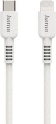 hama eco charging cable usb c lightning 1 m hama 187284 photo