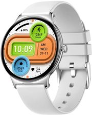 colmi smartwatch v89 143 amoled silver silicone strap