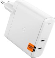 spigen arcstation pro 140w wall charger white for gan 2 port photo