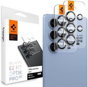 spigen glass tr ez fit optik pro hd 2 pack black for samsung galaxy s25 ultra photo