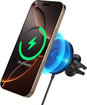 spigen onetap pro 4 magsafe car mount charger black for wireless air vent photo spigen onetap pro 4 magsafe car mount charger black for wireless air vent photo