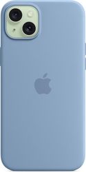 silicone case with magsafe for apple iphone 15 plus winter blue mt193 photo