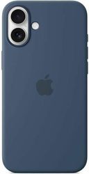 silicone case with magsafe for apple iphone 16 plus denim myya3 photo