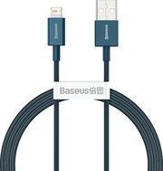 baseus superior series usb a to lightning cable 20w 24a 1m blue calys a03 photo