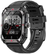 lamtech sport watch bt51 health sensor sport tracking square tft 202 display black lam113485