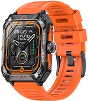 lamtech sport watch bt51 health sensor sport tracking square tft 202 display borange lam11349
