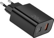 lamtech charger usb qc30 type c 20w black lam114420