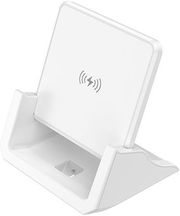 lamtech wireless fast charger 15w with stand white lam113355