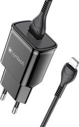 lamtech wall charger qc30 18w with lightning cable 1m black lam020151 photo lamtech wall charger qc30 18w with lightning cable 1m black lam020151 photo